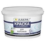 фото Краска акриловая Лакра для потолков супербелая 3 кг