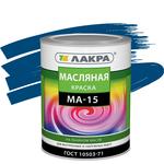 фото Краска масляная Лакра МА-15 синяя 0,9 кг