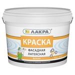 фото Краска латексная Лакра фасадная белая 14 кг