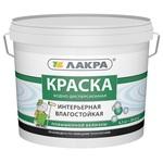 фото Краска акриловая Лакра интерьерная влагостойкая повышенной белизны белая 6,5 кг