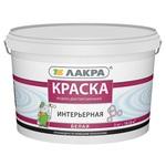 фото Краска акриловая Лакра интерьерная белая 3 кг