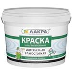 фото Краска акриловая Лакра интерьерная влагостойкая повышенной белизны белая 14 кг