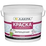 фото Краска акриловая Лакра интерьерная белая 6,5 кг
