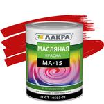 фото Краска масляная Лакра МА-15 красная 0,9 кг
