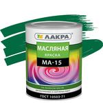 фото Краска масляная Лакра МА-15 зеленая 0,9 кг