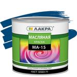 фото Краска масляная Лакра МА-15 синяя 1,9 кг