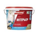 фото Краска акриловая Parade Classic W3 Интерьер для стен и потолков белая 10 л