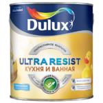 фото Краска Dulux Ultra Resist для кухни и ванной база BW полуматовая 2,5 л