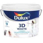 фото Краска Dulux 3D White для стен и потолков на основе мрамора база BW ослепительно белая матовая 10 л