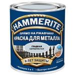 фото Краска по ржавчине Hammerite гладкая глянцевая серебристая 2,5 л