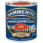 фото Краска по ржавчине Hammerite гладкая глянцевая красная 2,5 л