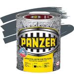фото Краска для металла Panzer гладкая серая 0,75 л