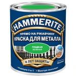 фото Краска по ржавчине Hammerite гладкая глянцевая зелёная 2,5 л