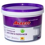 фото Краска Аквест-4+ Cтандарт для стен и потолков супербелая 14 кг