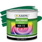фото Краска масляная Лакра МА-15 зеленая 1,9 кг