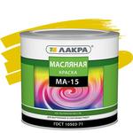 фото Краска масляная Лакра МА-15 желтая 1,9 кг