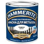 фото Краска по ржавчине Hammerite гладкая глянцевая белая 5 л