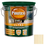 фото Пропитка для древесины Pinotex Ultra белая 2,7 л