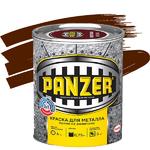 фото Краска для металла Panzer гладкая коричневая 0,75 л