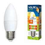 фото Лампа светодиодная Volpe Optima LED-C37-6W/WW/E27/FR/O