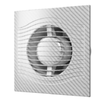 фото Вентилятор осевой вытяжной Slim 5C white carbon диаметр 125 мм