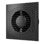 фото Вентилятор осевой вытяжной Slim 4C black carbon диаметр 100 мм