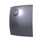 фото Вентилятор осевой вытяжной Parus 4C dark gray metal диаметр 100 мм