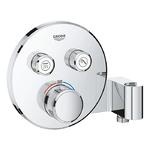 фото Внешняя часть термостата Grohe Grohtherm SmartControl 29120000 со встроенным держателем ручного душа