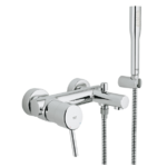 фото Смеситель для ванны Grohe Concetto 32212001 с душевым гарнитуром Euphoria Cosmopolitan