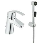 фото Смеситель для раковины Grohe Eurosmart 23124002 с гигиеническим душем
