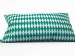 фото Декоративная подушка Зеленые Ромбы (25х45)