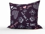 фото Декоративная подушка Фиолетовая Любовь (45х45)
