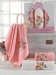 фото Полотенце Sakura Garden Цвет: Персиковый (50х80 см - 2 шт,70х130 см)