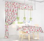 фото Классические шторы Розы Англия Цвет: Салатовый