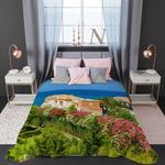 фото Покрывало Орнамент Из Бугенвиллей (200х220 см)
