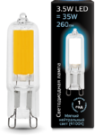 фото Лампа gauss g9 ac220v 3.5w 4100k glass Gauss 107809203