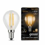 фото Лампа gauss filament globe e14 7w 2700k Gauss 105801107