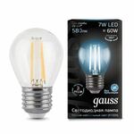 фото Лампа gauss filament globe e27 7w 4100k Gauss 105802207