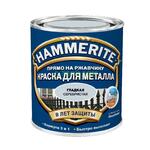 фото Краска Hammerite Гладкая серебристая 5л