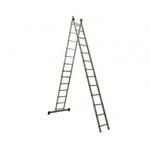 фото Двухсекционная алюминиевая лестница алюмет серия hs2 6215