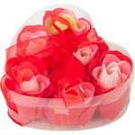 фото Мыльные цветы "Розы" в коробке в форме сердца 6 шт. /30