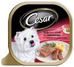 фото Корм для собак Cesar бефстроганов из говядины с сыром и укропом 100 г