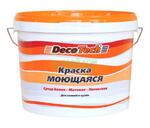 фото Краска Decotech Моющаяся 10/9л