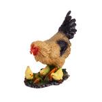 фото Фигура садовая Курица с цыплятами