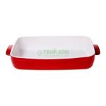 фото Форма для запекания Pyrex Wave Ceramic red Прямоугольная 33х23 см (C309B05/5044)
