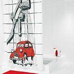 фото Штора для ванных комнат 2CV красный 180*200 Ridder