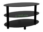 фото Столик журнальный Artglass Olivia grafit black