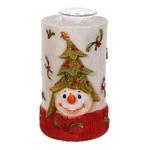 фото Подсвечник Mister Christmas Снеговик 12см бело-красный (SM-27)