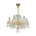 фото Люстра подвесная La Lampada Lam L 1063/5 Wb Ivory+Crystal