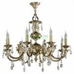 фото Люстра подвесная La Lampada Lam L 1063/8 Bronz+Crystal